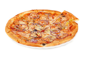 Image showing vegetable pizza