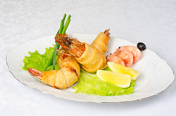 Image showing shrimps dish