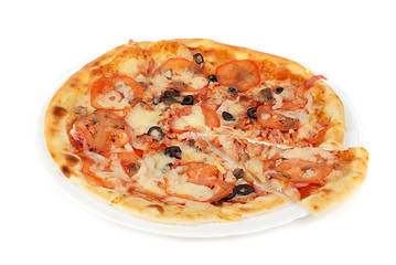 Image showing meat pizza