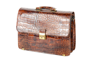 Image showing brown expensive briefcase