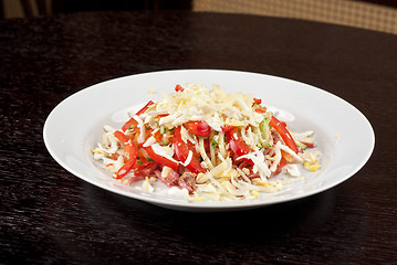 Image showing Meat tasty salad