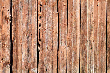 Image showing old wooden fence