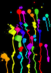 Image showing colorful blots