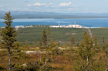 Image showing Kola nuclear power plant in the mountains vone hibiny