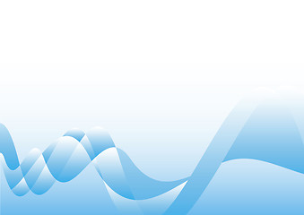 Image showing wavy blue background