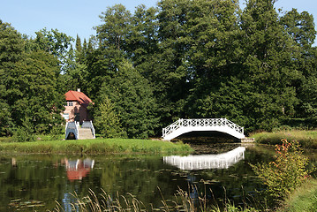 Image showing Lake and the bridge