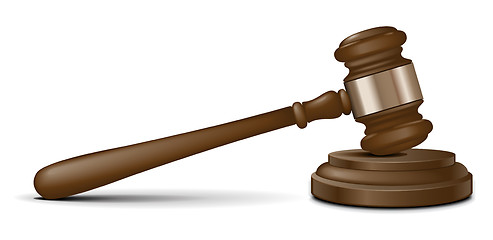 Image showing Vector judge gavel 