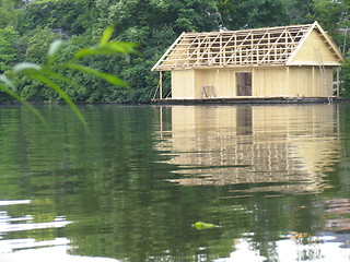 Image showing Carpentry on the water