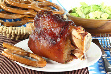 Image showing grilled pork hock