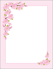Image showing Apple Blossom Border