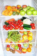 Image showing Fruit and vegetables assortment
