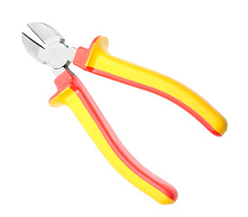 Image showing Red-yellow pliers, new condition