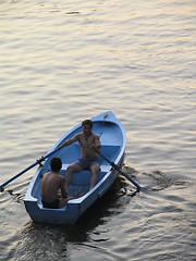 Image showing Blue boat