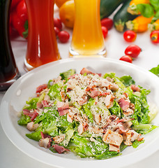 Image showing fresh caesar salad