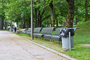Image showing benches 