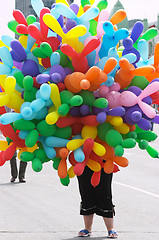Image showing Colourful air baloons