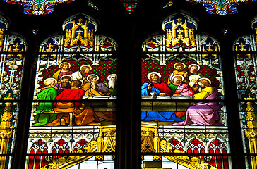 Image showing Stained glass windows