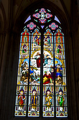 Image showing Stained glass windows