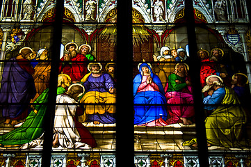 Image showing Stained glass windows