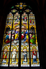 Image showing Stained glass windows