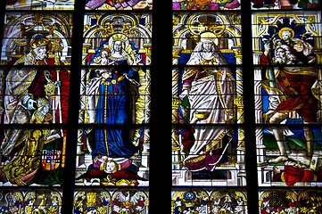 Image showing Stained glass windows