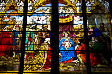 Image showing Stained glass windows