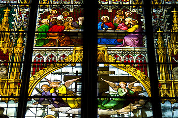 Image showing Stained glass windows