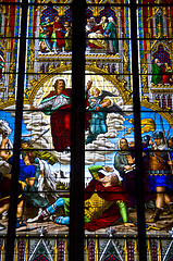 Image showing Stained glass windows