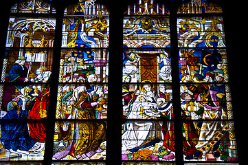 Image showing Stained glass windows