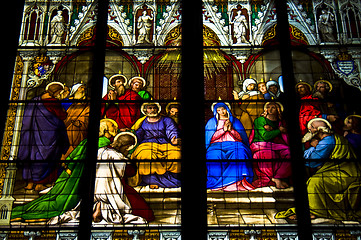 Image showing Stained glass windows