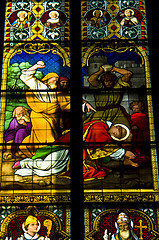 Image showing Stained glass windows