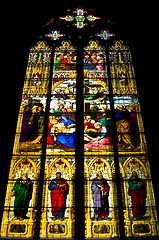 Image showing Stained glass windows