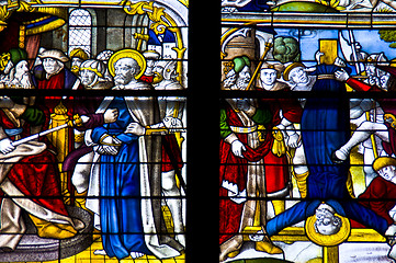 Image showing Stained glass windows