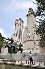 Image showing Cervantes monument