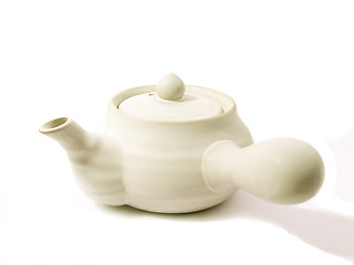 Image showing White teapot