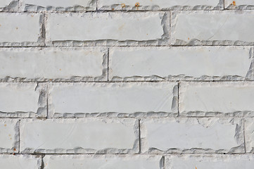 Image showing texture of the new accurate gray brick wall