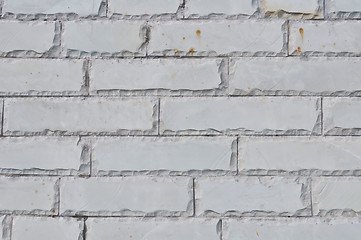 Image showing texture of the new accurate gray brick wall