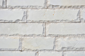 Image showing texture of the new accurate gray brick wall