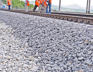 Image showing railway embankment