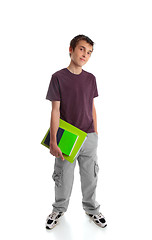 Image showing Standing teen student