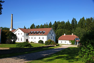 Image showing  Houses on a background of trees