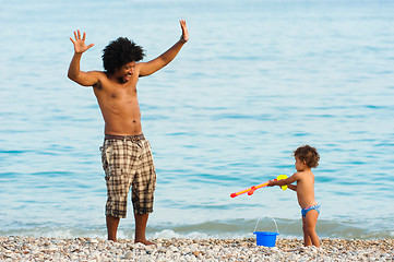 Image showing Hands up!