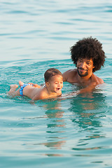 Image showing Swimming lesson