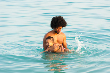 Image showing Swimming lesson