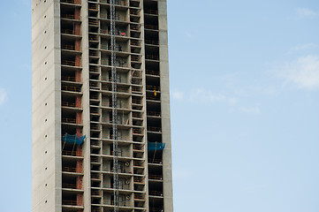 Image showing Skyscraper under construction