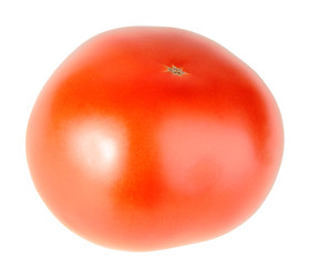 Image showing One ripe red tomato