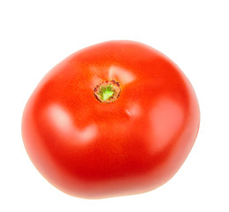 Image showing Single ripe red tomato