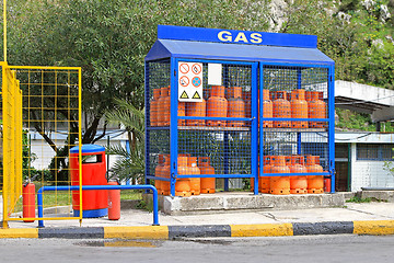 Image showing Home gas bottles