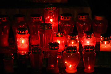 Image showing Red candles