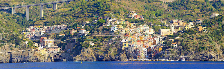Image showing Riomaggiore panoramic